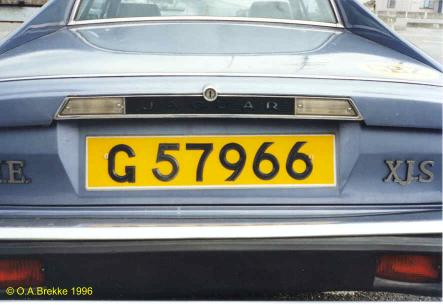 Gibraltar former normal series rear plate G 57966.jpg (24 kB)