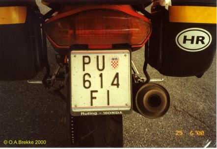 Croatia normal series motorcycle former style PU 614-FI.jpg (25 kB)