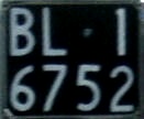 Italy former normal series rear plate close-up BL 16752.jpg (7 kB)
