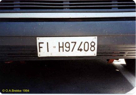 Italy former normal series front plate FI H97408.jpg (20 kB)