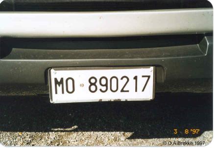 Italy former normal series front plate MO 890217.jpg (22 kB)