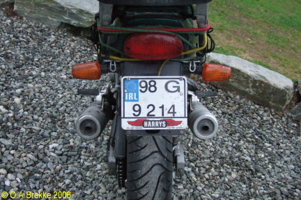 Ireland former normal series motorcycle 98 G 9214.jpg (58 kB)