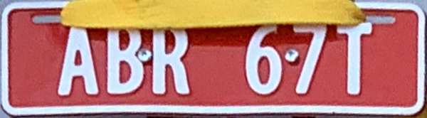Norway trade plate series close-up ABR 67T.jpg (45 kB)