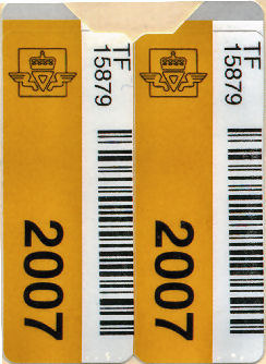 Norwegian validation sticker for 2007 oblat2007.jpg (29 kB)