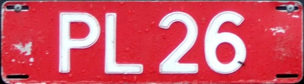 Norway former trade plate series close-up PL 26.jpg (45 kB)