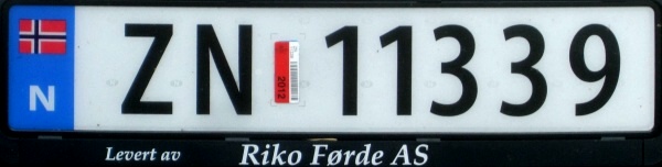 Svalbard registration imported to mainland Norway former style close-up ZN 11339.jpg (39 kB)