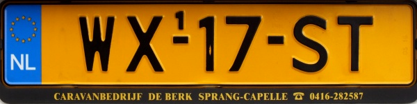 Netherlands replacement plate former trailer series over 750 kg close-up WX-17-ST.jpg (46 kB)