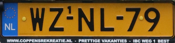 Netherlands replacement plate former trailer series over 750 kg close-up WZ-NL-79.jpg (56 kB)