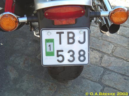Sweden normal series motorcycle former style TBJ 538.jpg (32 kB)