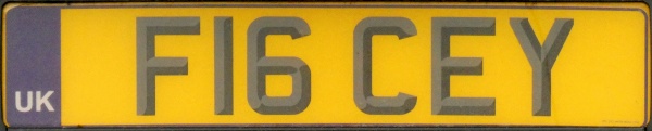 Great Britain former personalised series rear plate close-up F16 CEY.jpg (59 kB)