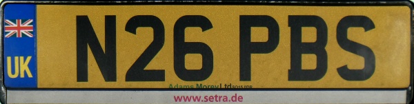 Great Britain former personalised series rear plate close-up N26 PBS.jpg (73 kB)