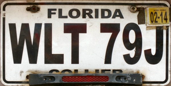 USA Florida former normal series replacement plate close-up WLT 79J.jpg (82 kB)