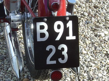 Denmark historically correct number plate B 9123.jpg (68 kB)