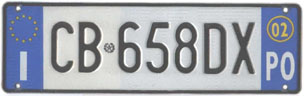 Italy normal series front plate CB 658DX.jpg (10 kB)